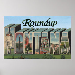 Poster Roundup, Montana