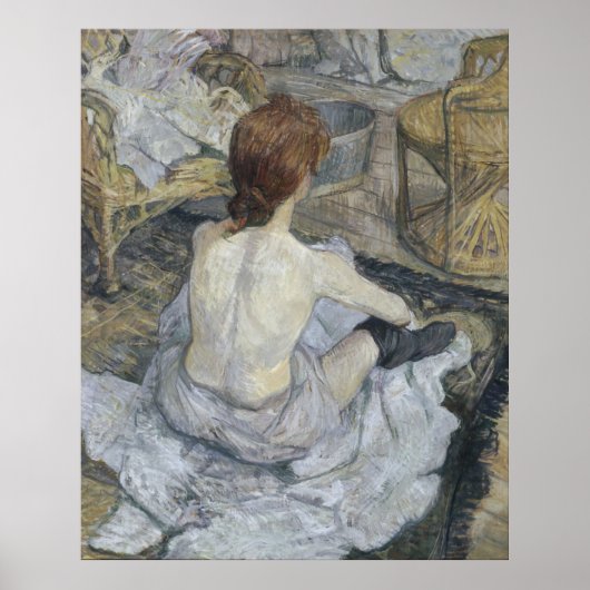 Poster Rousse La Toilette Toulouse-Lautrec (Devant)