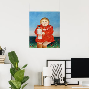 Poster Rousseau - Enfant à la poupée