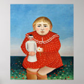 Poster Rousseau - Enfant à la poupée (Devant)