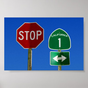 Poster Route 1 Californie