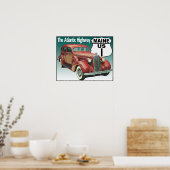 Poster Route 1 du Maine - Route de l'Atlantique (Cuisine)