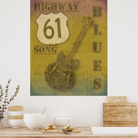 Poster Route 61 Blues (Cuisine)