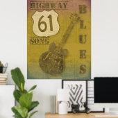 Poster Route 61 Blues (Bureau à domicile)