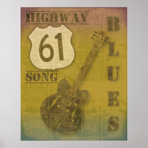 Poster Route 61 Blues