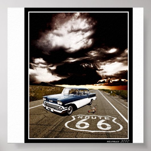 Poster route 66 (Devant)