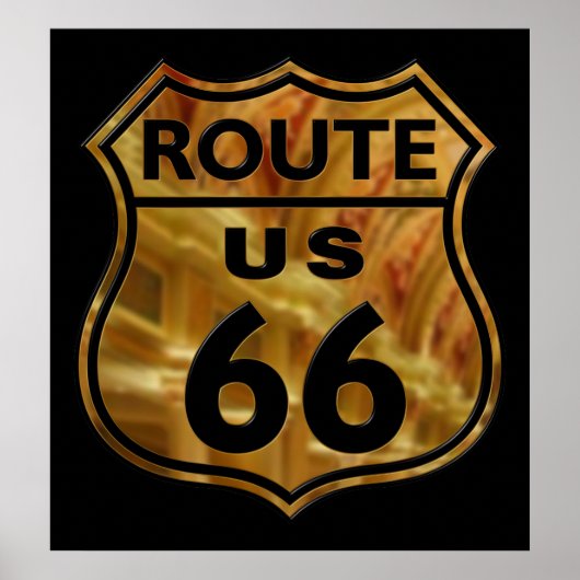 Poster Route 66 (Devant)