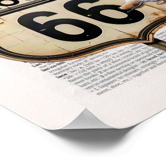 Poster Route 66 (Coin)