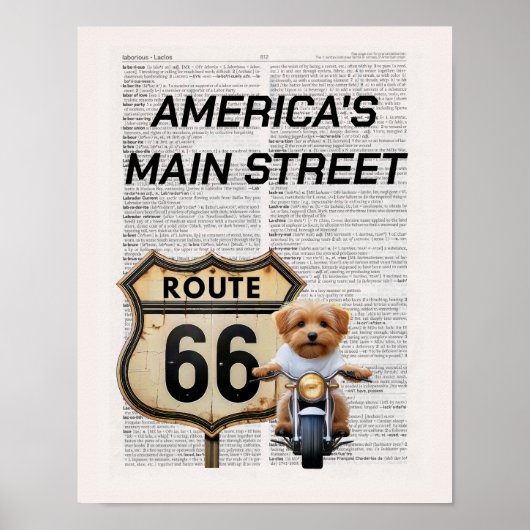 Poster Route 66 (Devant)