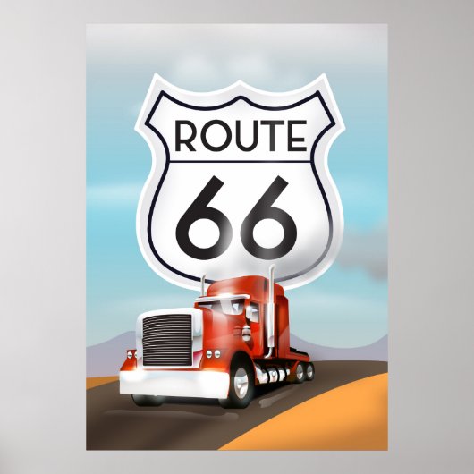 Poster Route 66 (Devant)