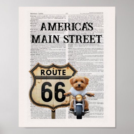 Poster Route 66 (Devant)