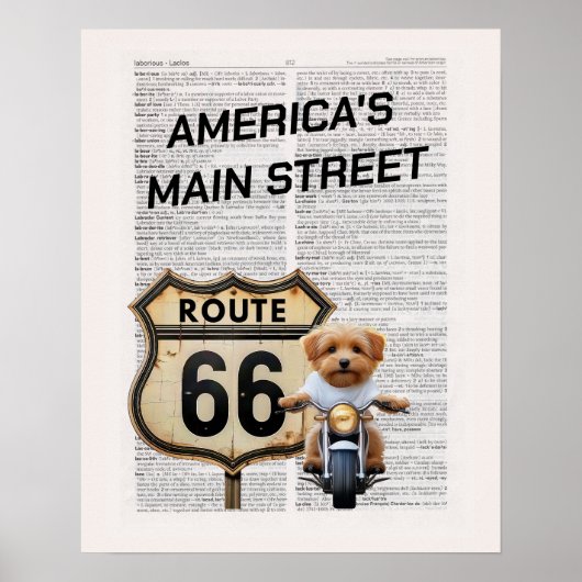 Poster Route 66 (Devant)