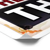 Poster Route 66 - 700 miles panneau routier du désert (Coin)