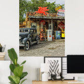 Poster Route 66 Arizona rustique rétro store (Bureau à domicile)
