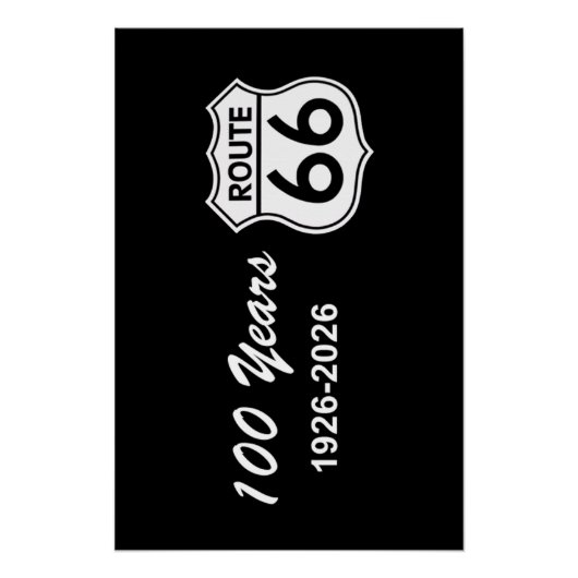 Poster Route 66 centenaire (Devant)