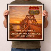 Poster Route 66 Chain of Rocks Bridge