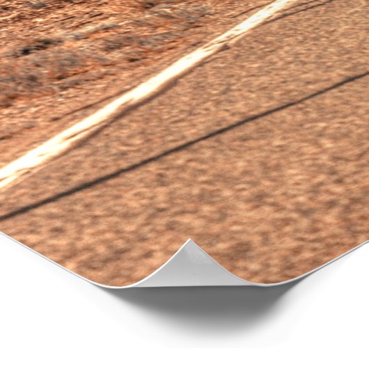 Poster Route 66 dans le désert (Coin)