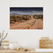 Poster Route 66 dans le désert (Cuisine)