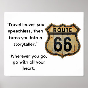 Poster Route 66 de voyage