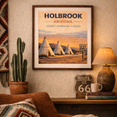 Poster Route 66 Holbrook Desert Heritage