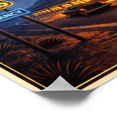 Poster Route 66 Neon Nights Litho (Coin)