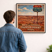 Poster Route 66 Painted Desert Arizona  