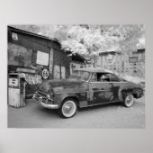 Poster Route 66 Roue (Devant)