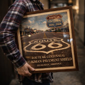 Poster Route 66 Seligman Pavement Shield