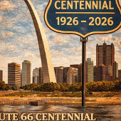 Poster Route 66 St Louis Gateway Arch