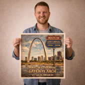 Poster Route 66 St Louis Gateway Arch