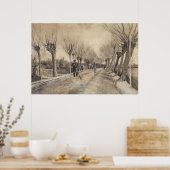 Poster Route à Etten (1881) par Vincent Van Gogh. (Cuisine)