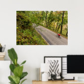 Poster Route À Vélo Sur Route Campagne (Bureau à domicile)