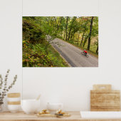 Poster Route À Vélo Sur Route Campagne (Cuisine)