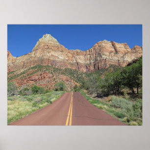 Poster Route à Zion National Park USA
