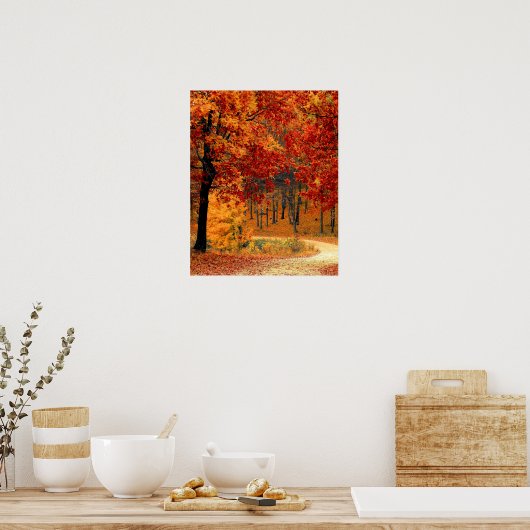 Poster Route d'automne (Cuisine)