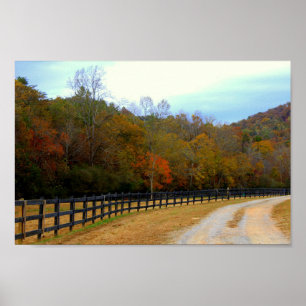 Poster Route d'automne