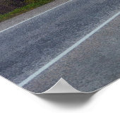 Poster Route de camion de cargaison de camion de fret (Coin)