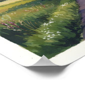 Poster Route de campagne au coucher du soleil -Rustic Cam (Coin)