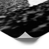 Poster Route de campagne avec perspective bordée d'arbres (Coin)