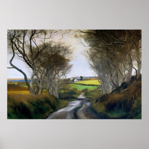 Poster Route de campagne sinueuse