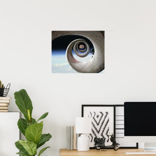 Poster Route de la brique jaune (Bureau à domicile)