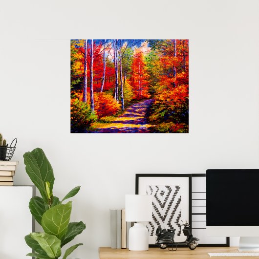 Poster Route de la Forêt Maple (Bureau à domicile)