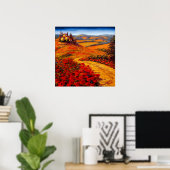 Poster Route de la Toscane vers la Villa (Bureau à domicile)