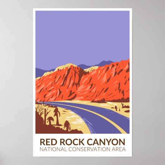 Poster Route de la zone de conservation nationale de Red (Devant)