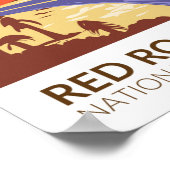 Poster Route de l'aire nationale de conservation du canyo (Coin)