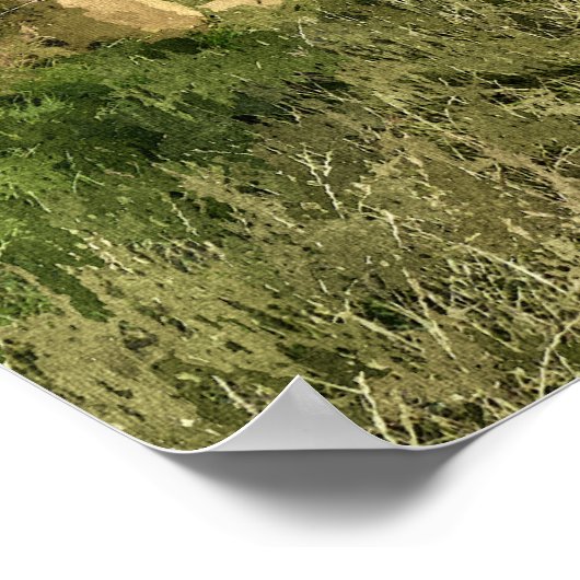 POSTER ROUTE DE MONTAGNE (Coin)