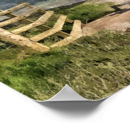 POSTER ROUTE DE MONTAGNE (Coin)