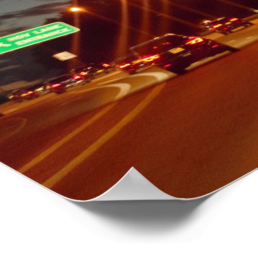 Poster Route de nuit (Coin)