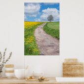 Poster Route de terre et arbre (Cuisine)