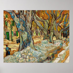 Poster Route de Van Gogh Réparateurs d'Automne Platanes A